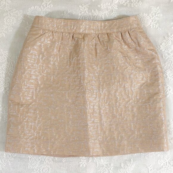 Women's Minimalist Mini Skirt w Pockets Ann Taylor LOFT Textured Petite Clothing - Picture 11 of 11